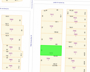 7878 Granville map